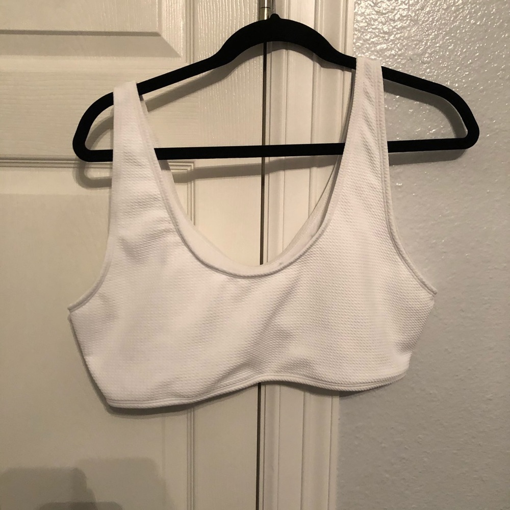 White Bathing Suit Top